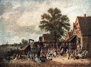 TENIERS, David the Younger The Village Feast gh oil on canvas